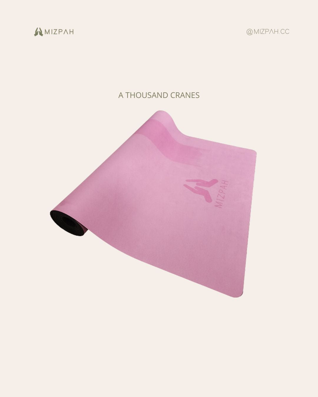 A Thousand Cranes yoga mat by Mizpah Well + Fit