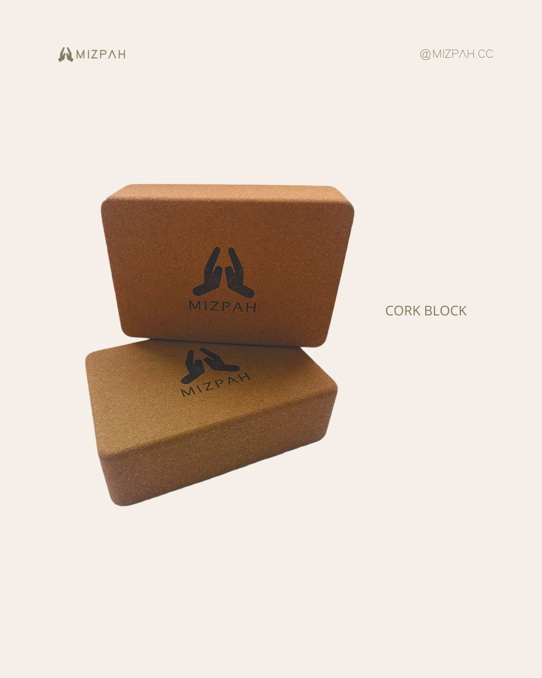 Octagon Cork Brick. Designed for smooth transitions and weighted for stability, the block’s extra angles allow for easy and smooth pose transitions to enhance flow or restorative movements.