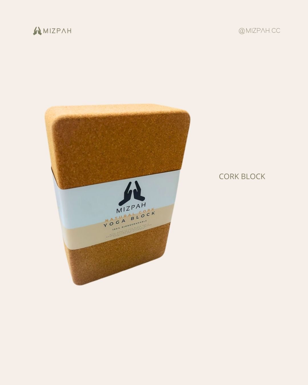 Octagon Cork Brick. Designed for smooth transitions and weighted for stability, the block’s extra angles allow for easy and smooth pose transitions to enhance flow or restorative movements.