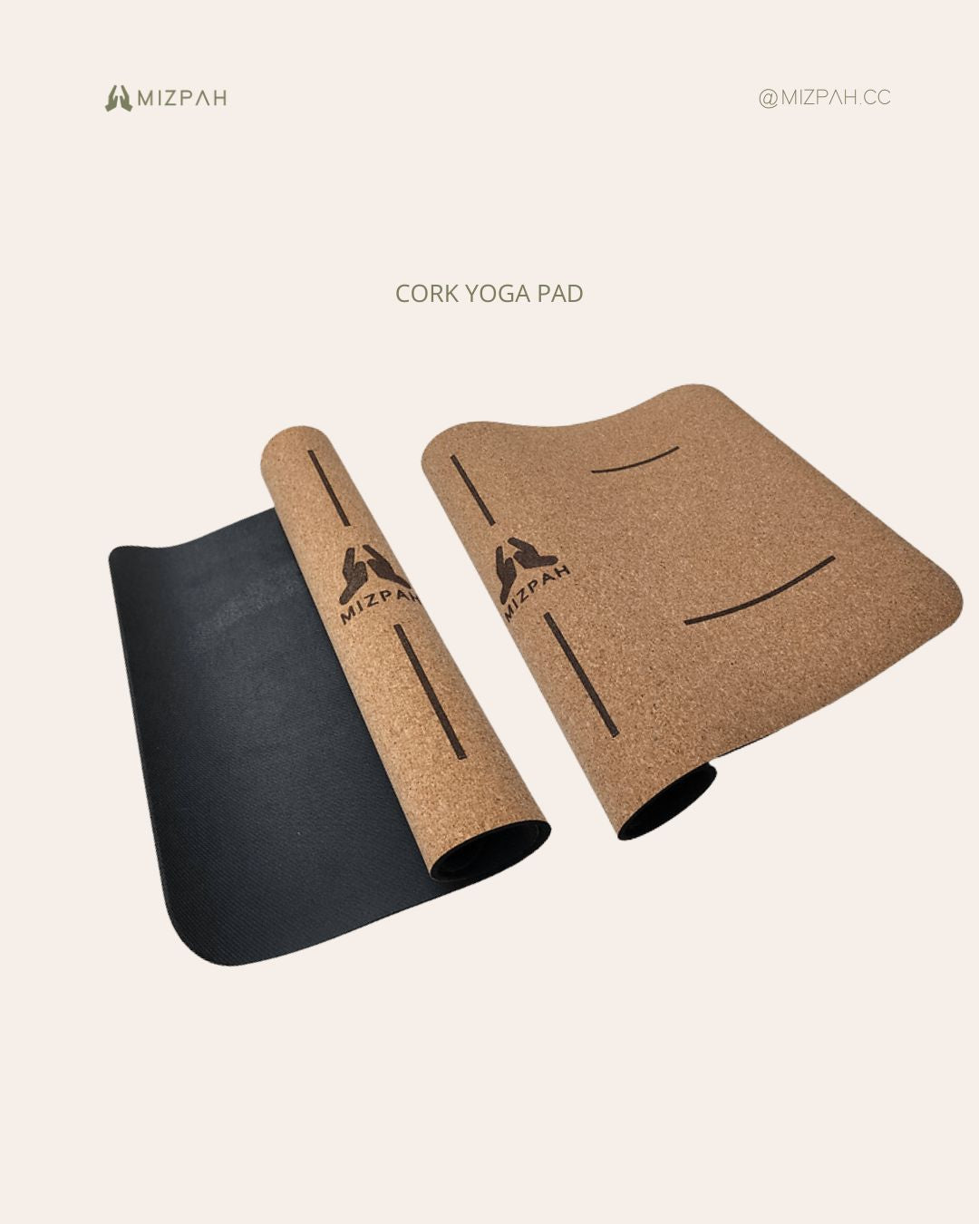 This Mizpah Cork Yoga Pad Designed and made as extra cushion and protection for your knees and joints during yoga.