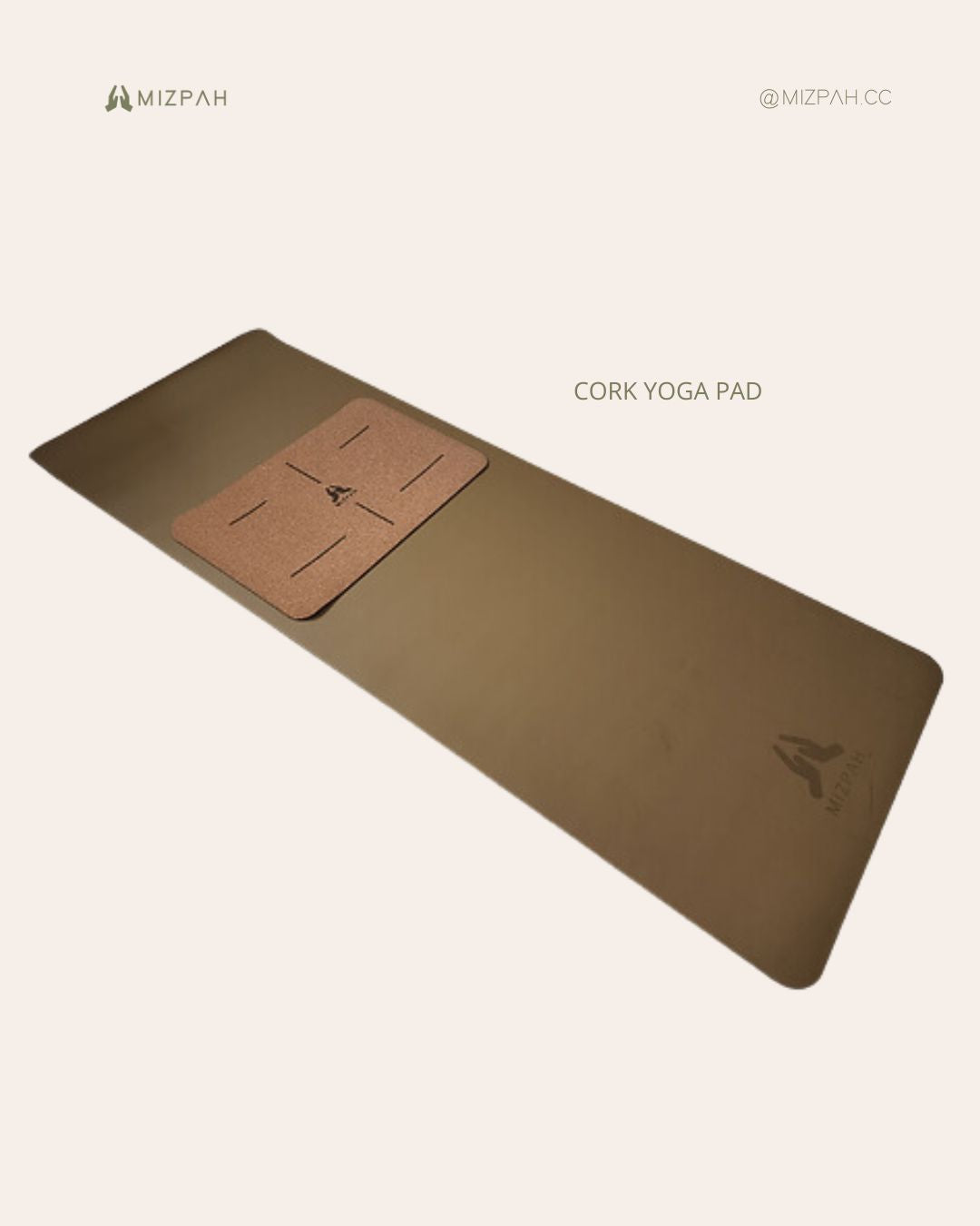 This Mizpah Cork Yoga Pad Designed and made as extra cushion and protection for your knees and joints during yoga.